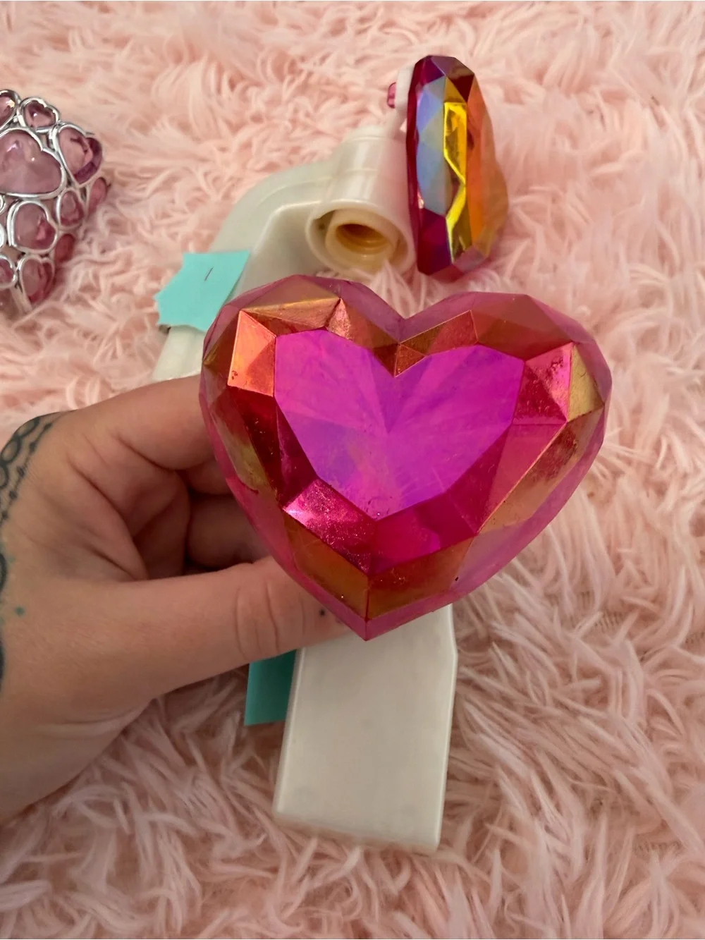 Bath & Body Works Pink Heart Crystal Nightlight